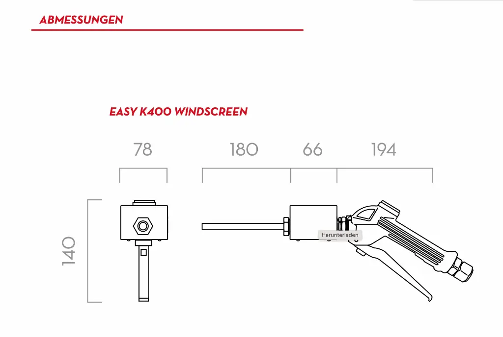 Zapfpistole mit Zaehlwerk für Scheibenklar Easy K400 Massblatt.webp