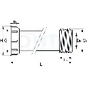 IBC Adapter S60x6 Anschlussverlängerung drehbar PP_Zeichnung.webp