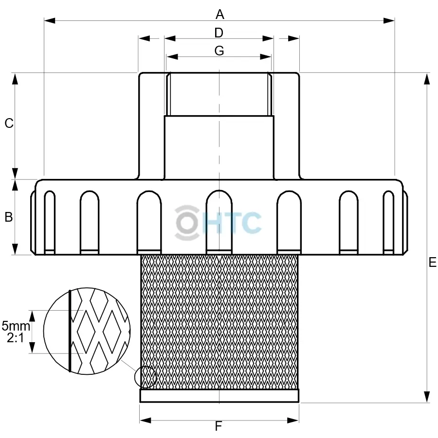 IBC Container Deckel Außengewinde und V2A Filterkorb_Zeichnung.webp