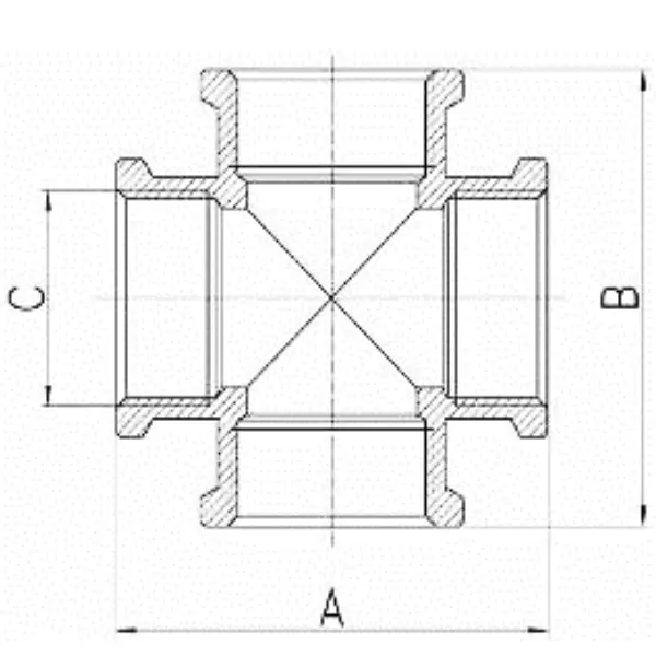 Zeichnung Kreuzstück Messing.webp