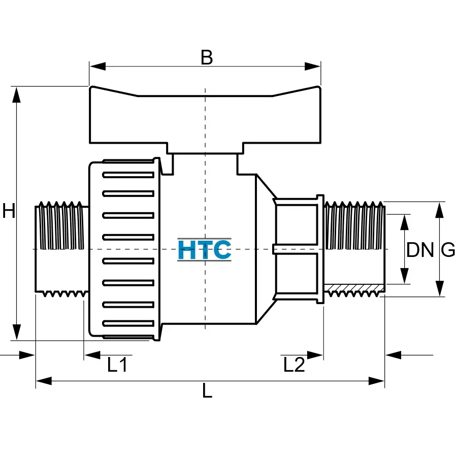 Zeichnung Kugelhahn Aussengewinde aussengewinde.webp