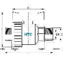 Zeichnung Kugelhahn Aussengewinde aussengewinde.webp