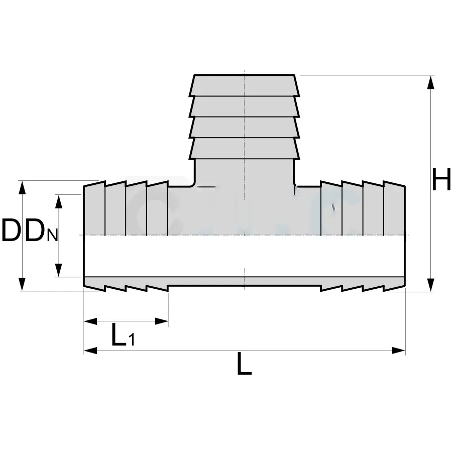 Zeichnung Messing Schlauchverbinder t stueck.webp