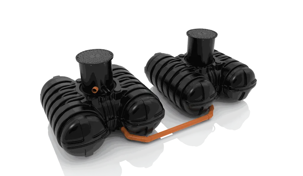 Roth Grundbehälter Twinbloc mit Filterkorb inklusive Schacht DN 600 und Deckel 7000L_3.webp