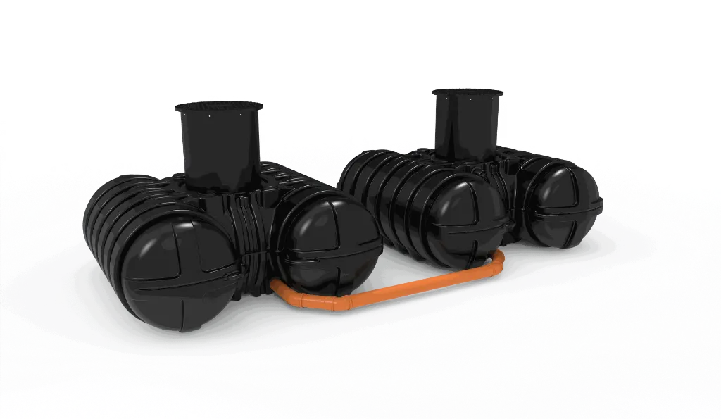 Roth Grundbehälter Twinbloc mit Filterkorb inklusive Schacht DN 600 und Deckel 7000L_2.webp