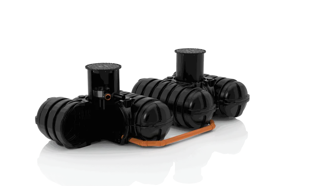 Roth Grundbehälter Twinbloc mit Filterkorb inklusive Schacht DN 600 und Deckel 7000L_4.webp