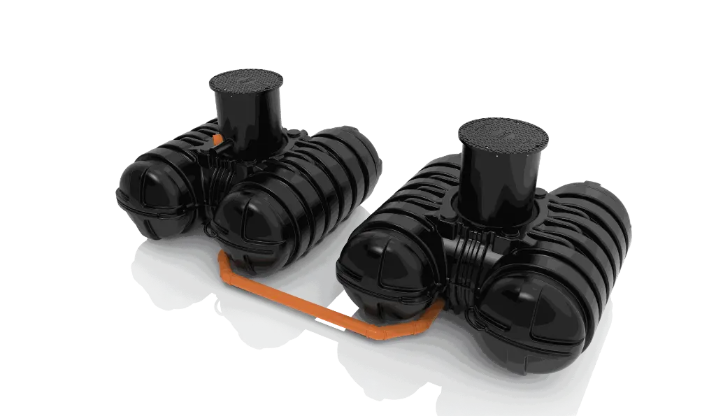 Roth Grundbehälter Twinbloc mit Filterkorb inklusive Schacht DN 600 und Deckel 7000L_5.webp