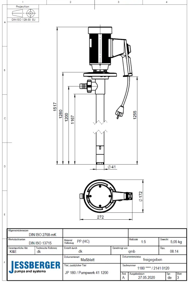 Elektrisches Fasspumpenset für Säuren und leichten Laugen_3.webp