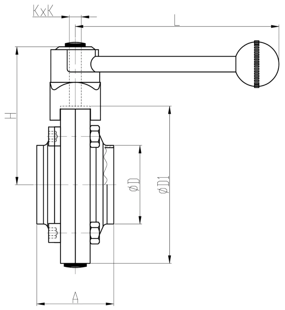 Scheibenventil beidseitig Anschweissende Edelstahl3.webp