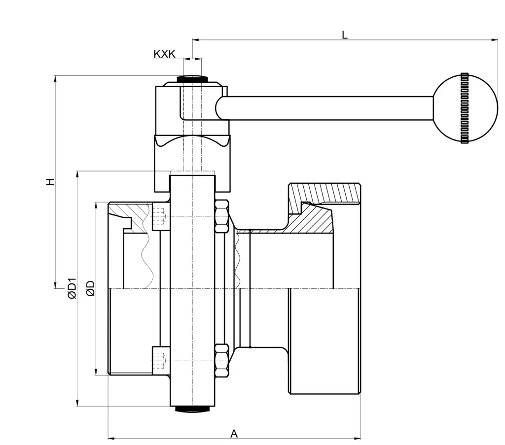 Scheibenventil Milchrohraussengewinde auf Innengewinde Edelstahl4.webp