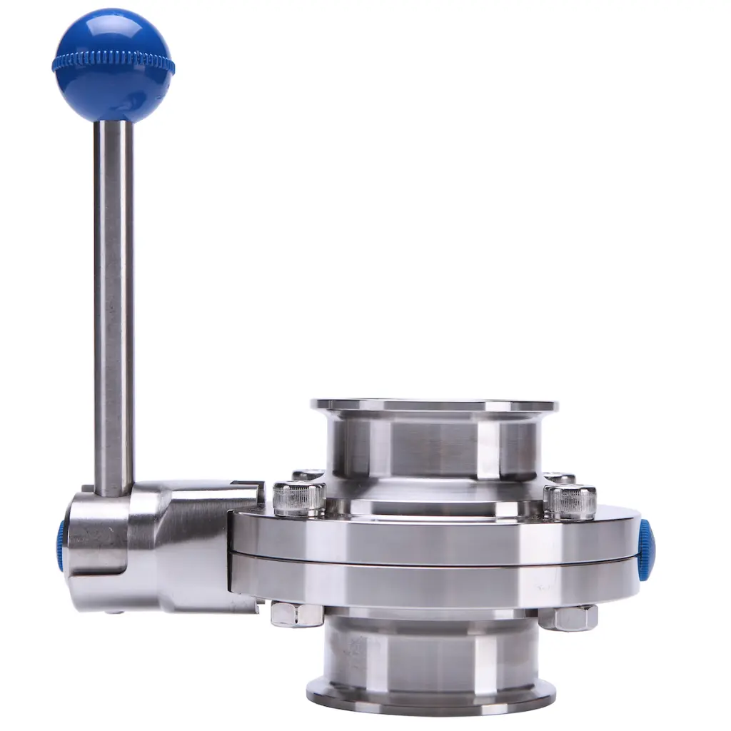 Scheibenventil beidseitig Triclamp Edelstahl2.webp