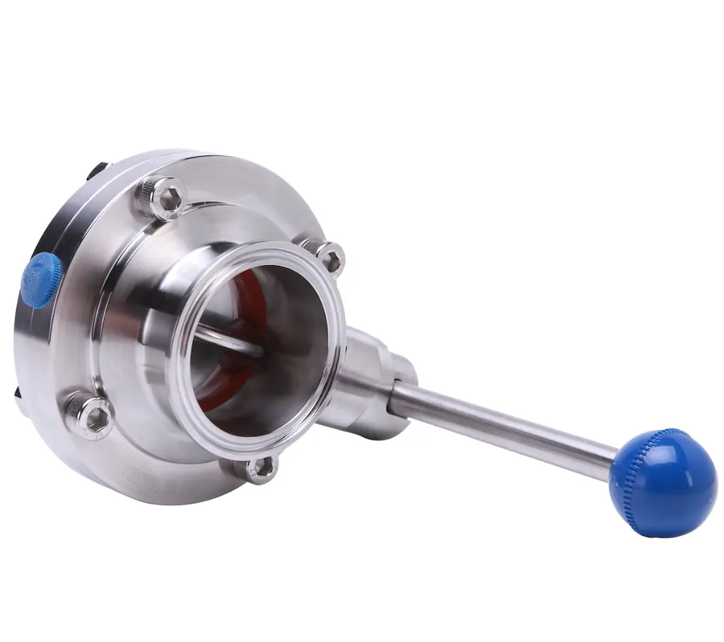 Scheibenventil beidseitig Triclamp Edelstahl5.webp