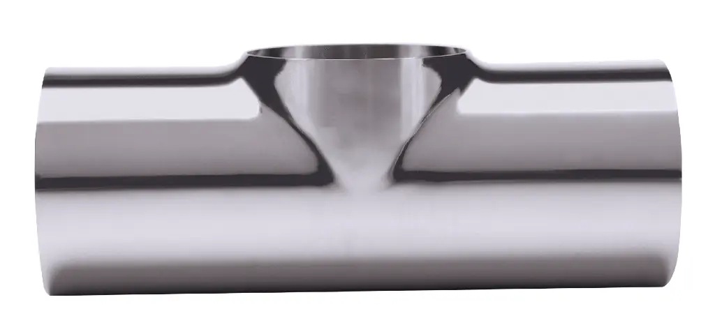 T-Stück kurz Anschweissende Edelstahl1.webp