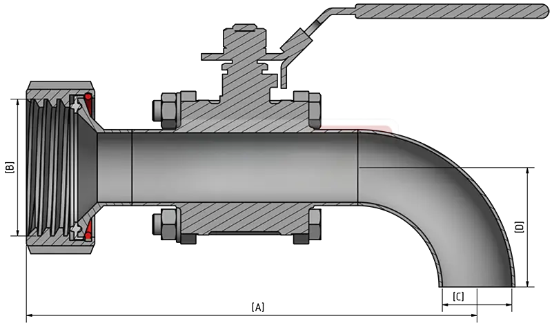 IBC Adapter S100x8 Innengewinde auf Edelstahlhahn MT2.webp