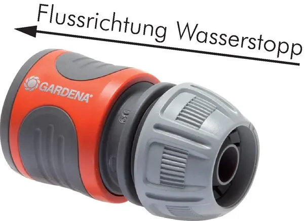 Kupplungsdose Schlauchanschluss Gardena mit Wasserstopp2.webp