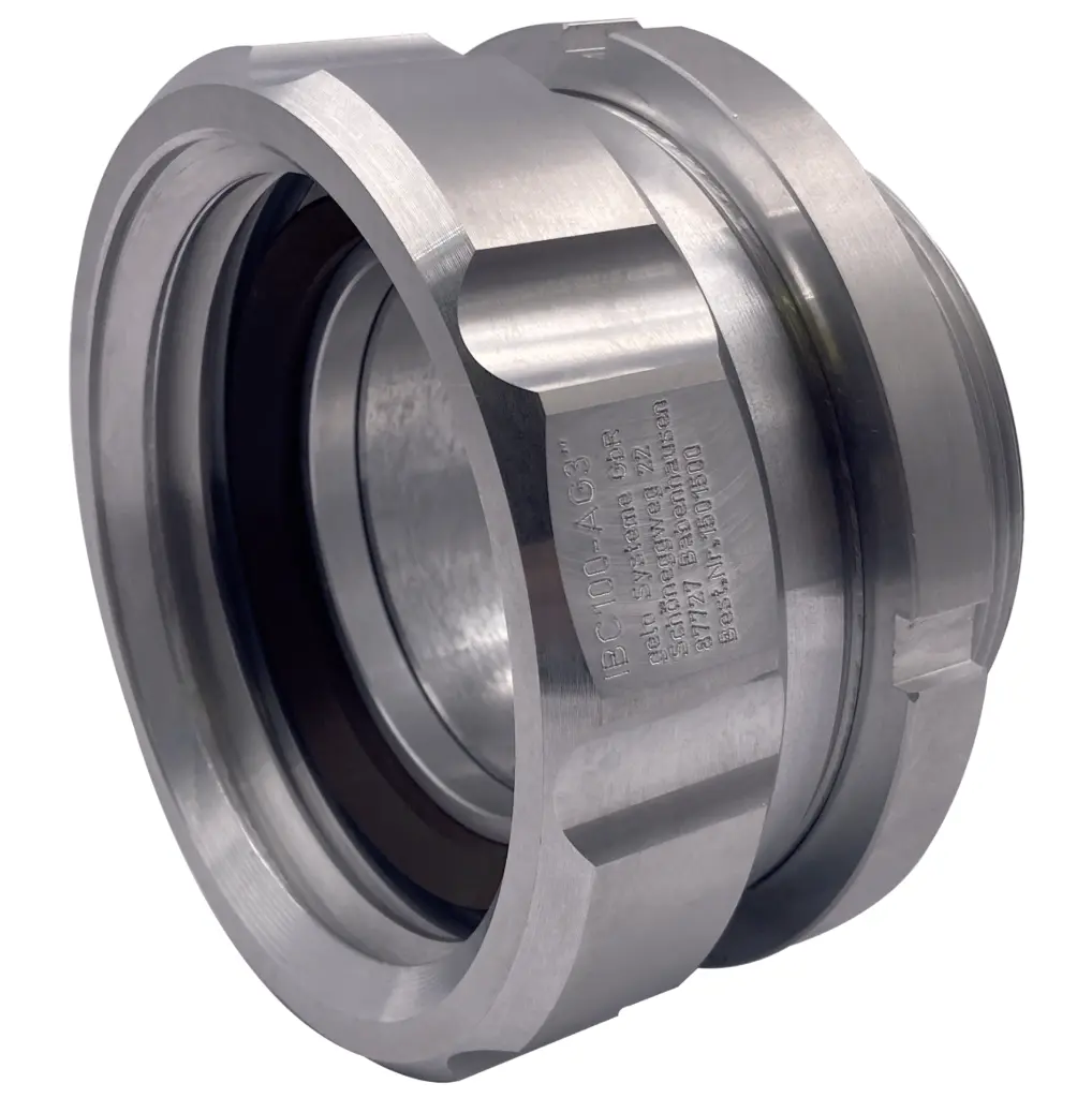 Drehverschraubung S100x8 auf Aussengewinde Aluminium.webp