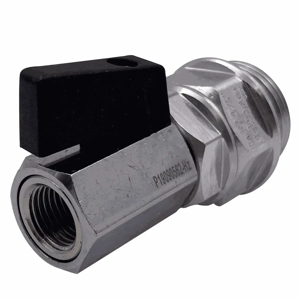 Drehverschraubung für Fässer  3:4" AG auf 1:4" IG Aluminium2.webp