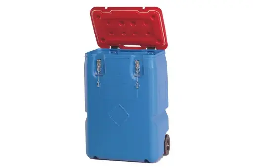 Service box for disposal and transport of hazardous waste