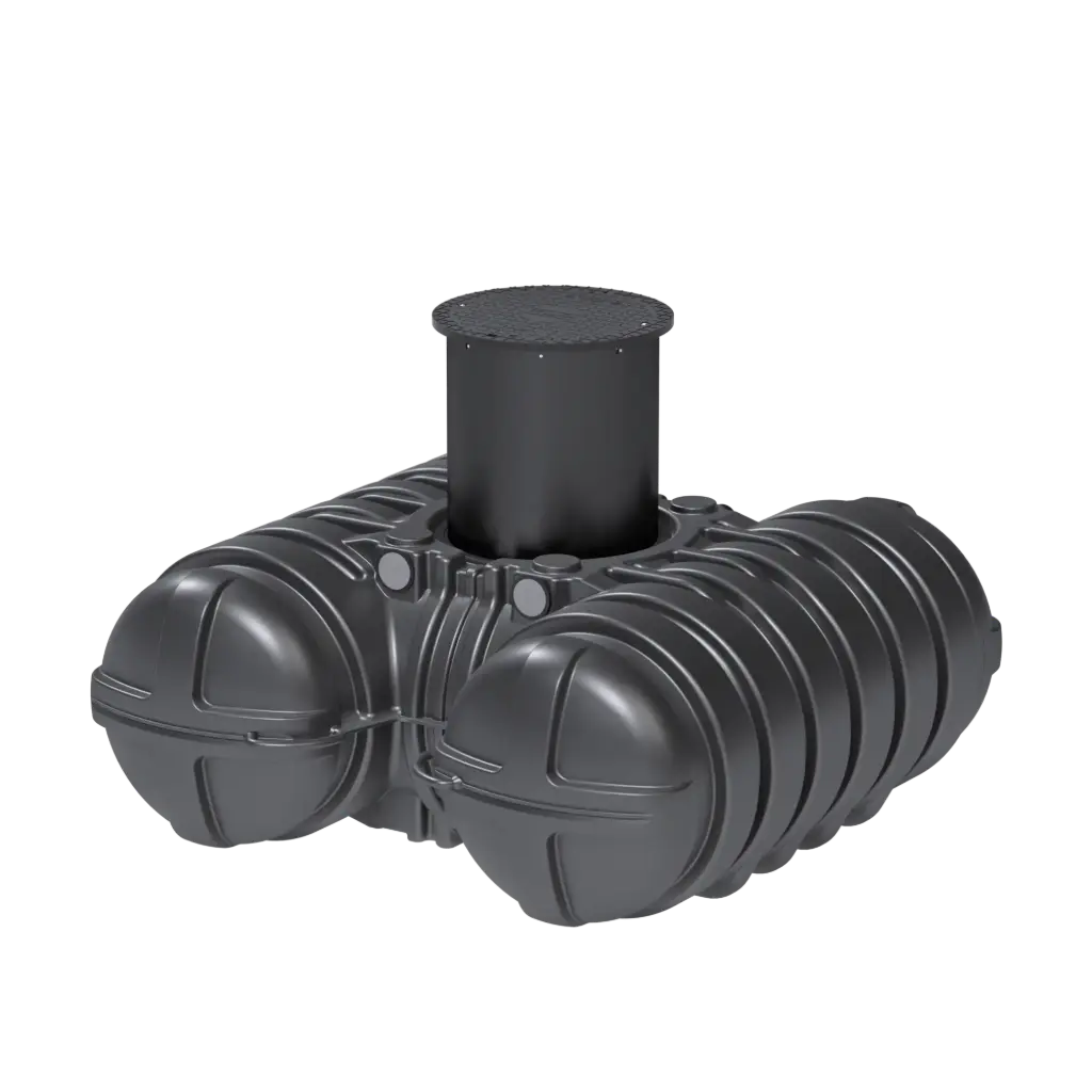 Roth Twinbloc base container without filter basket, including DN 600 shaft and cover