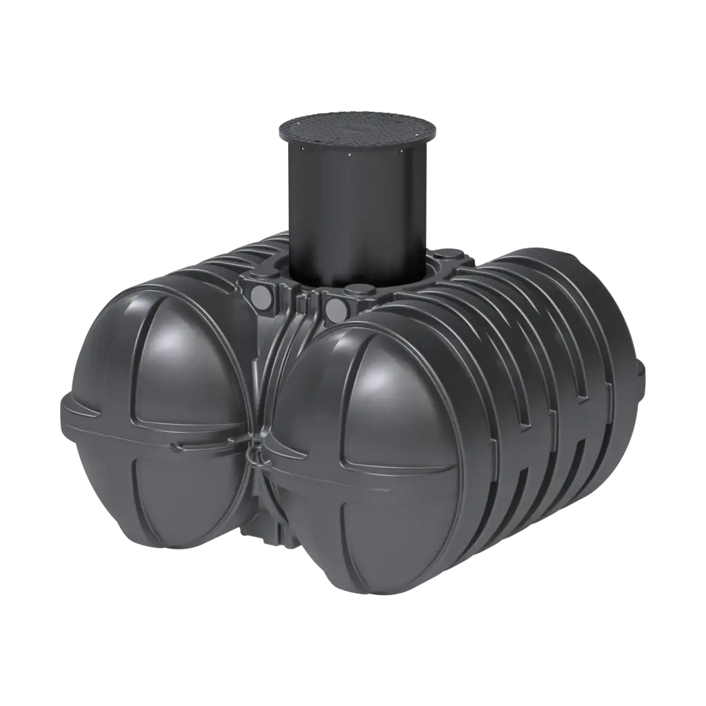 Roth Twinbloc base container without filter basket, including DN 600 shaft and cover