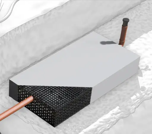 [104957] Roth drainage block ready for installation (600 Liter)