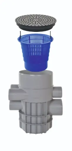 [104960] Fine filter shaft DN 315 with cover