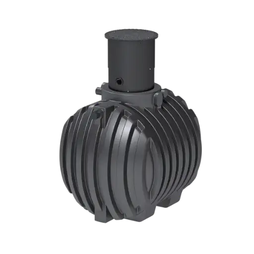 [104971] Roth rainwater underground storage tank, round, including DN 600 shaft and cover (3500 Liter)