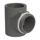 T-piece 2 inch 2xIG 1xAG PP