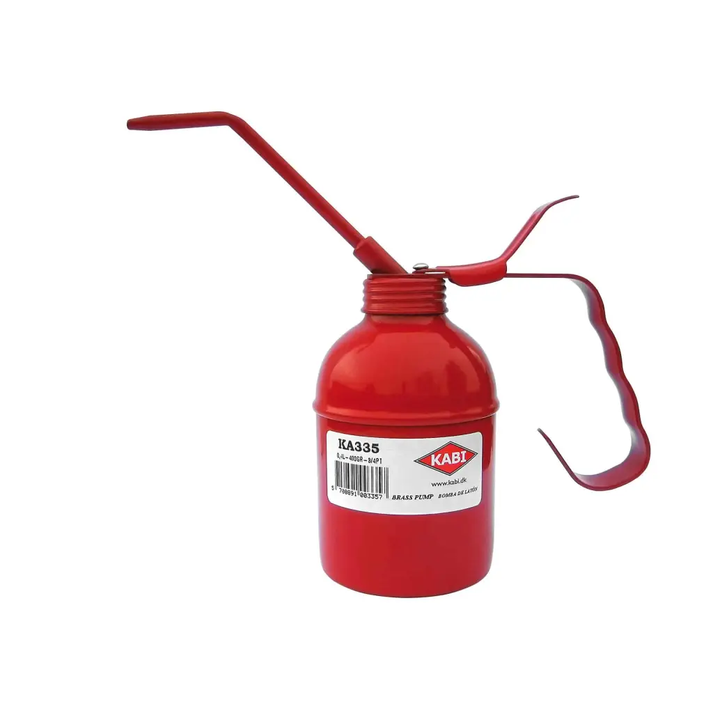 Oil can with steel spout Steel