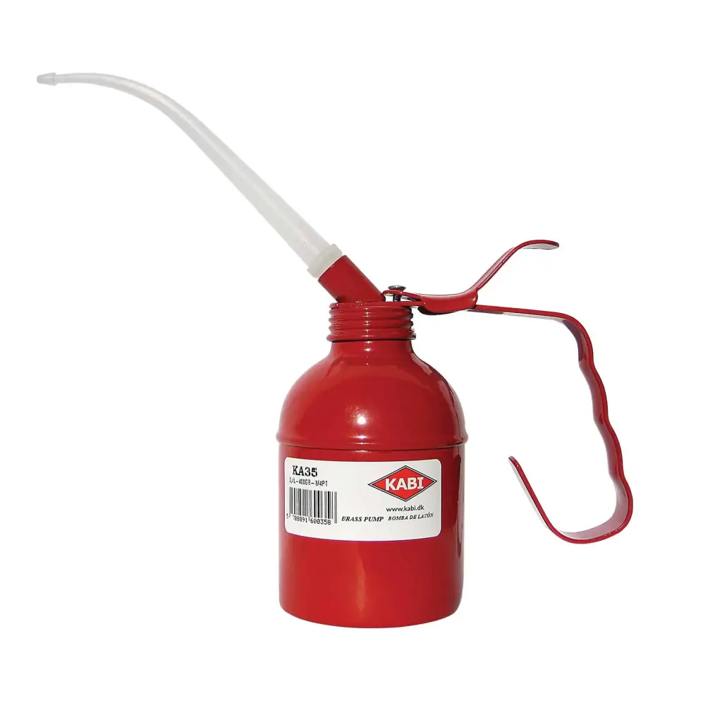 [104859] Oil can with nylon spout, steel (0.4L)