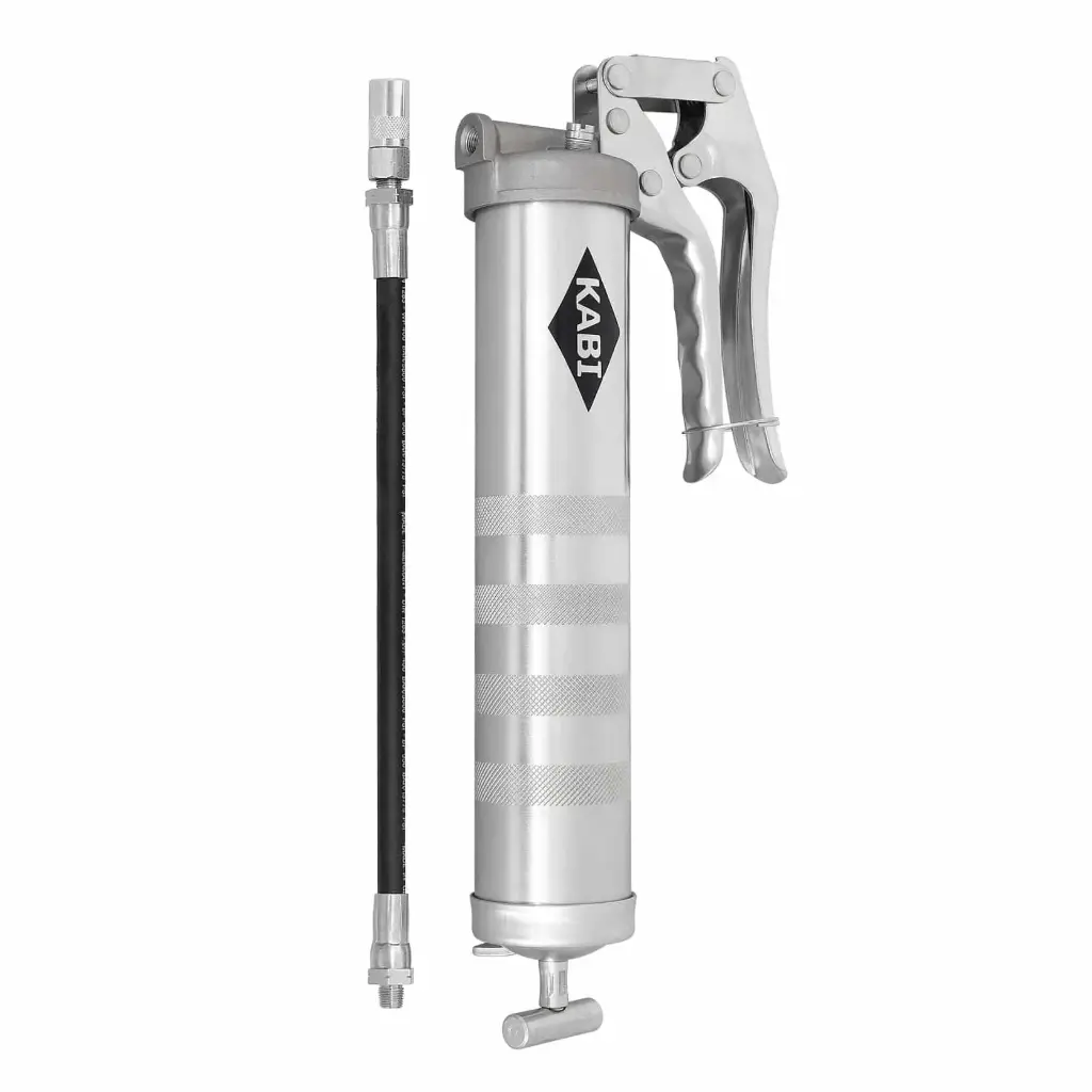 [104874] Single-hand grease gun 345 bar with outlet hose 300 mm