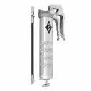 Single-hand grease gun 345 bar with outlet hose 300 mm