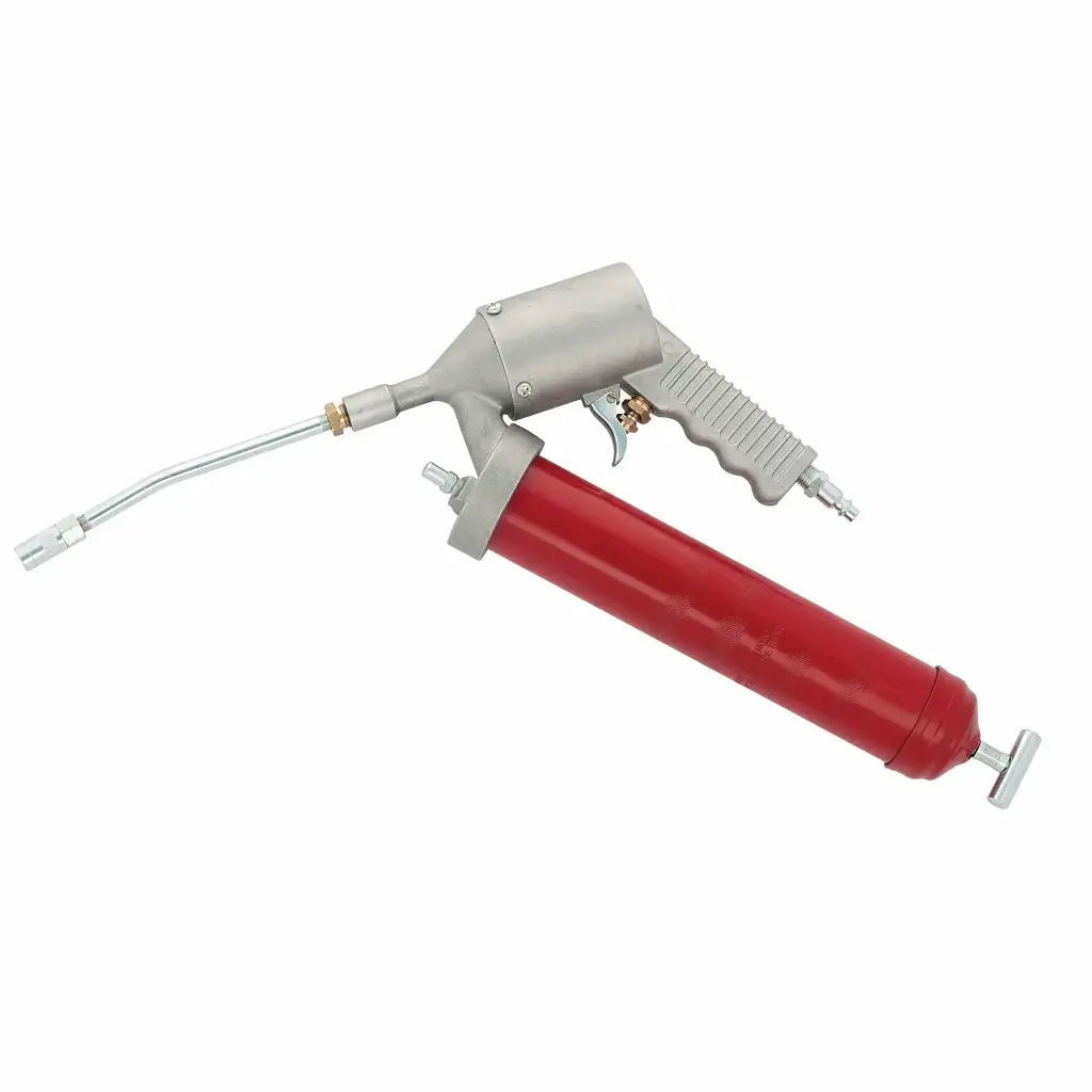 [104885] Compressed air grease gun with rigid outlet and continuous delivery