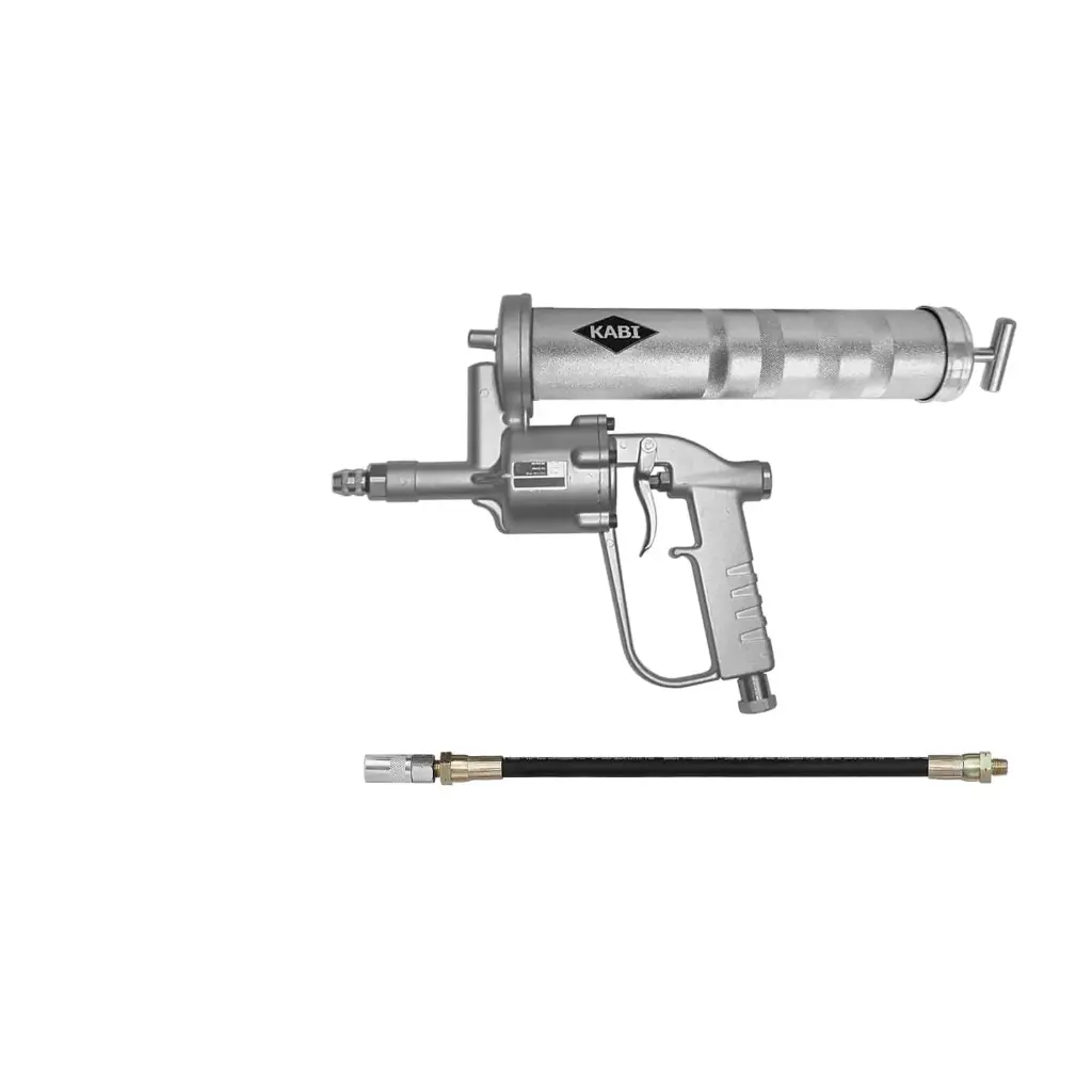 [104884] Compressed air grease gun with outlet hose