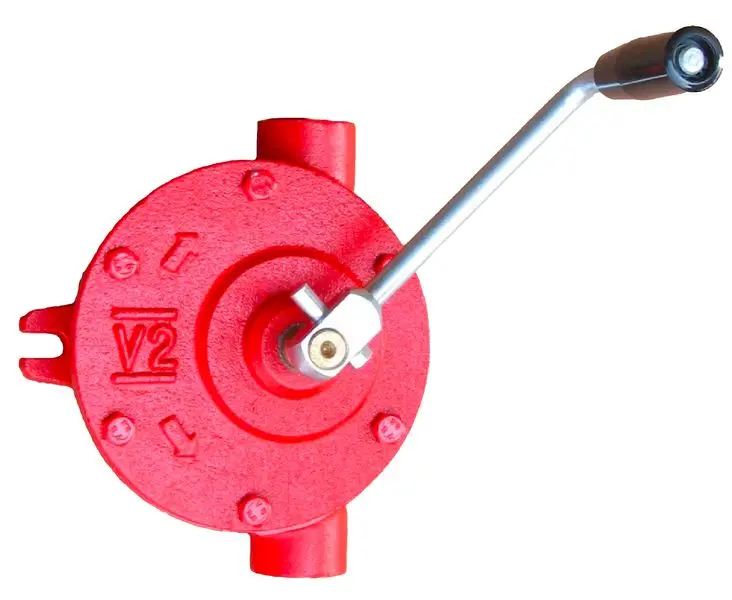 Crank pump, cast steel