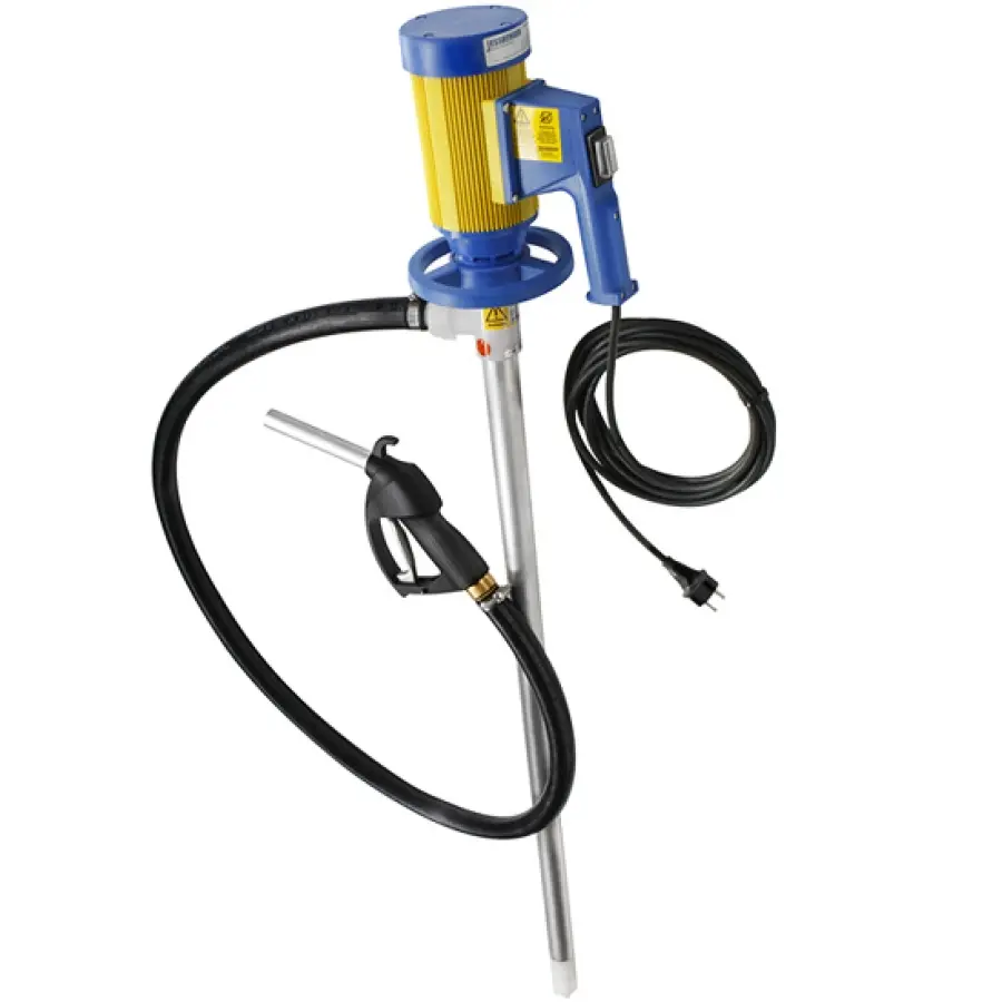 Electric barrel pump set for mineral oil products