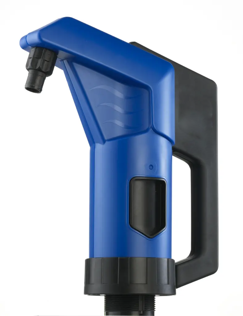 [100258] Manual barrel pump Hand pump Viton (blau)