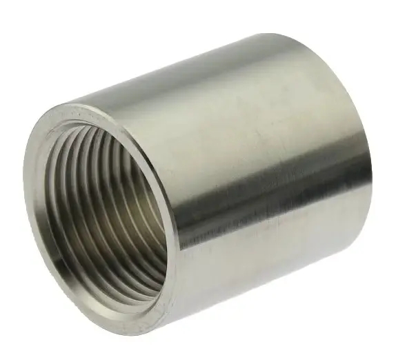 Double sleeve, female thread, stainless steel