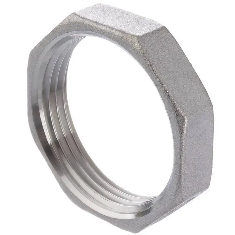 Lock nut, internal thread, stainless steel