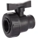 Ball valve female thread to female thread PP