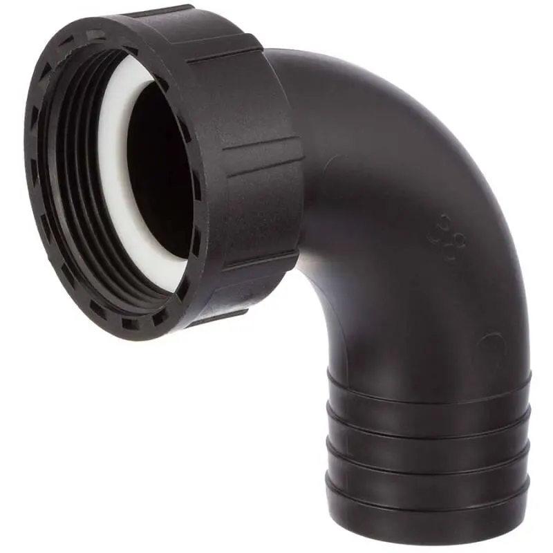 Hose nozzle 90° cap nut PP