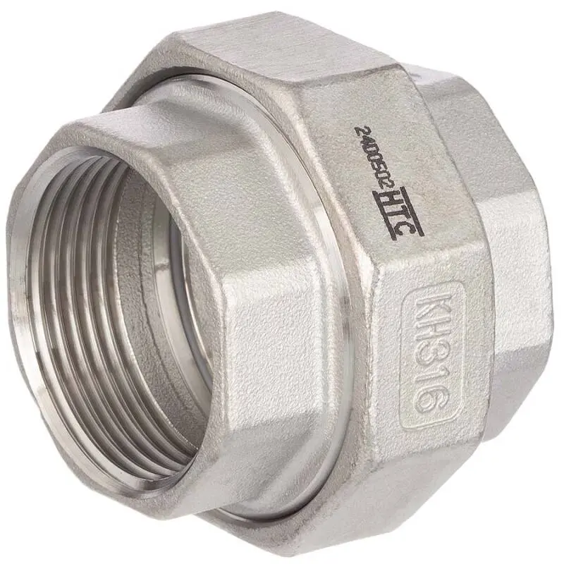 [103153] Screw connection 2 x female thread stainless steel (1/4")