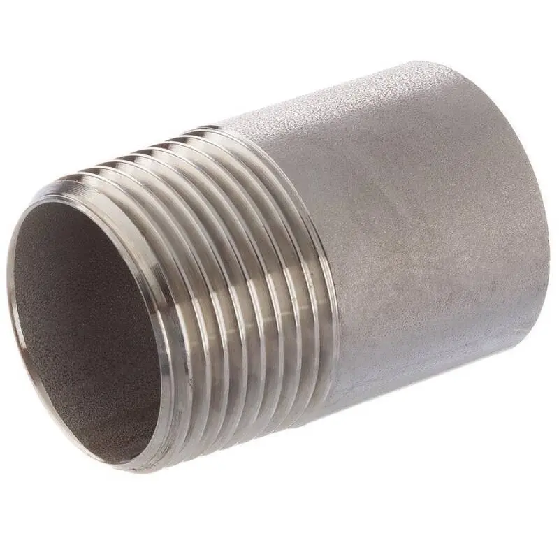 [103463] Weld-on nipple with external thread, stainless steel (1/8")