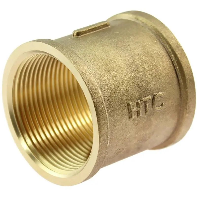 [103780] Double sleeve, female thread, brass (3/8")