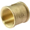 Double sleeve, female thread, brass