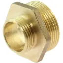 Reducing nipple, external thread, brass