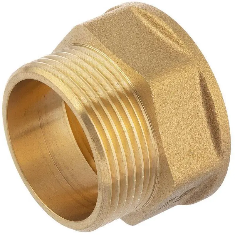 [103895] Socket nipple Female thread Male thread Brass (1/4")