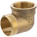 90° angle, female thread x male thread, brass