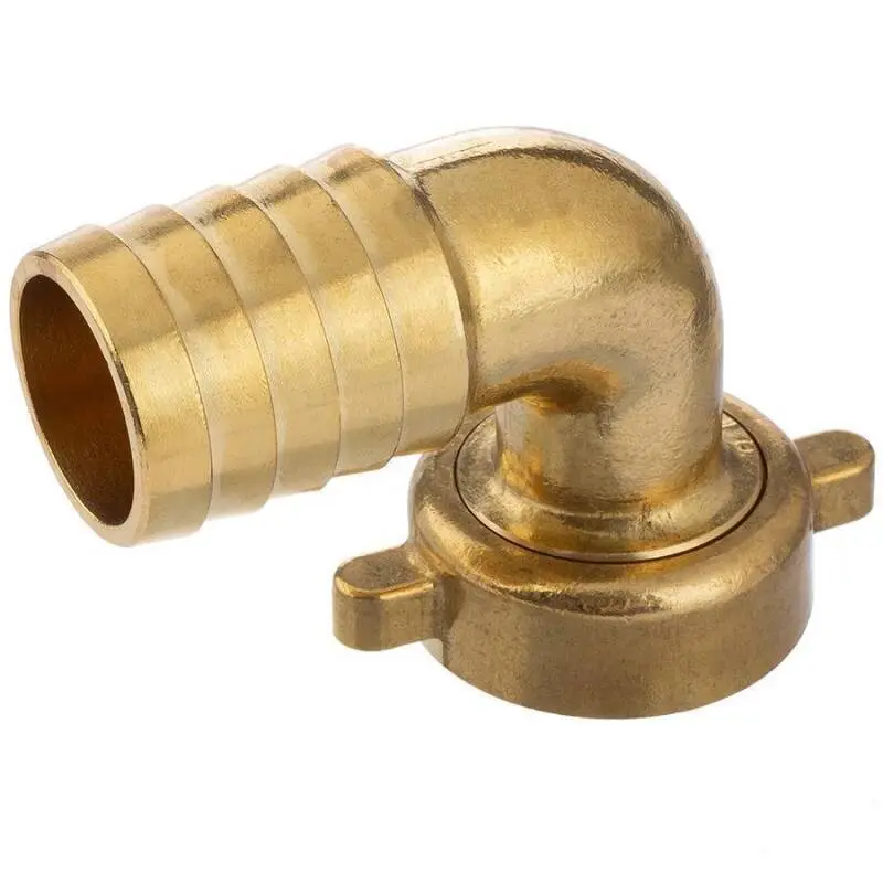 [104049] Hose nozzle 90° union nut brass (3/4", 13 mm)