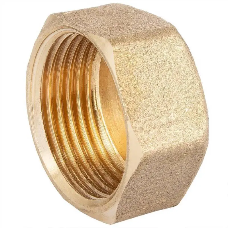 [104085] End cap, female thread, brass (3/8")